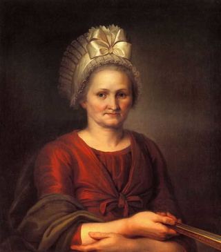Портрет А.Л. Венециановой, матери художницы, 1801 - Алексей Венецианов