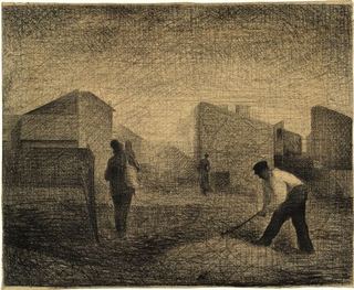 Камнеломы, Ле-Рэнси, 1881 - Жорж Сёра