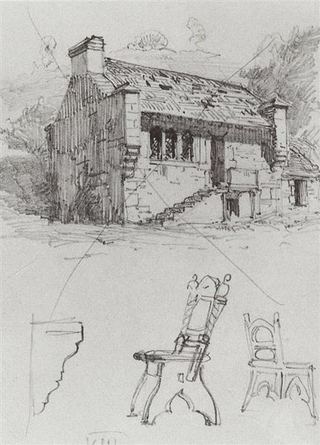 Дом. Из поездки в Германию., 1872 - Василий Поленов
