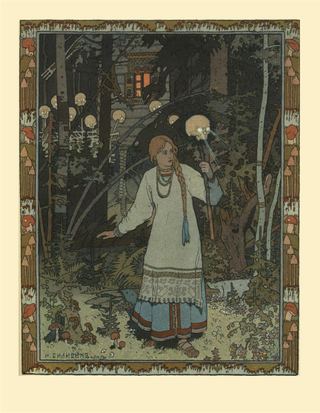 Иллюстрация к сказке «Василиса Прекрасная», 1900 - Иван Билибин