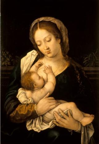 Мадонна с Младенцем (Madonnalactans), c.1525 - Бернар Ван Орлей