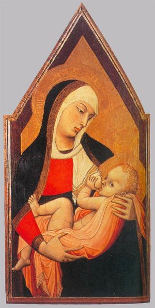 Мадонна кормящая грудью, 1330