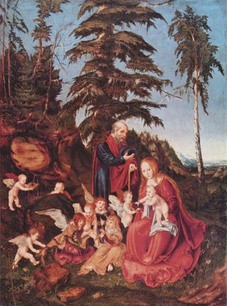 Отдых на пути в Египет, 1504