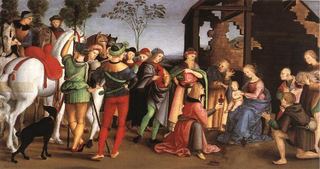 Поклонение волхвов, 1502 - 1503 - Рафаэль