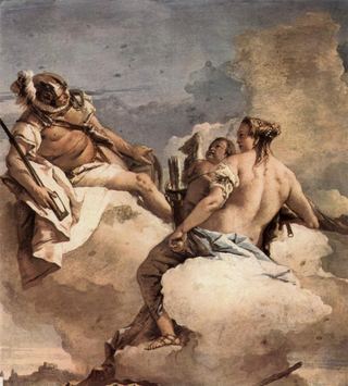 Марс, Венера и Амур, 1757