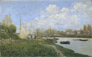 Рыбаки чинят сети, 1872