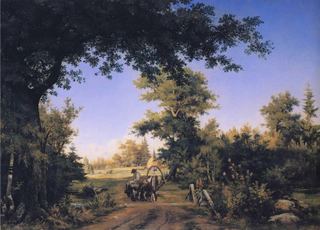 Вид в окрестностях Петербурга, 1856 - Иван Шишкин