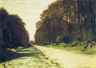 Дорога в лесу Фонтенбло, 1864