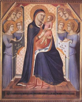 Мадонна на троне с ангелами, 1340