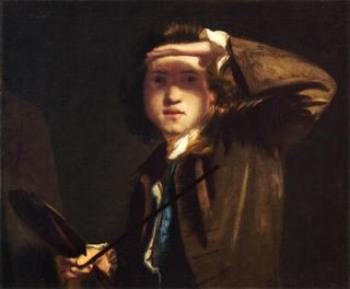 Автопортрет, затеняющий глаза, c.1747 - c.1749 - Джошуа Рейнольдс