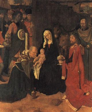 Поклонение волхвов, c.1490 - Жерар Давид