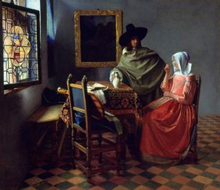 Бокал вина, c.1658 - c.1660 - Иоганнес Вермеер