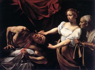 Юдифь, обезглавливающая Олоферна, c.1598 - 1599