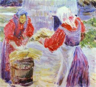Крестьянки, c.1894 - Виктор Борисов-Мусатов