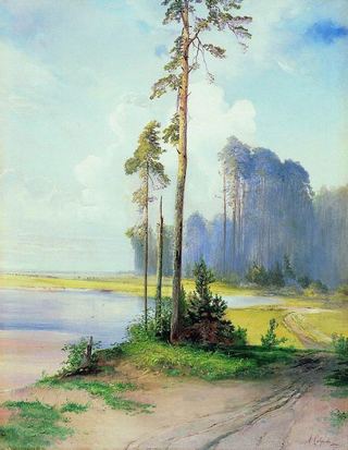 Летний пейзаж. Сосны. 1880-е