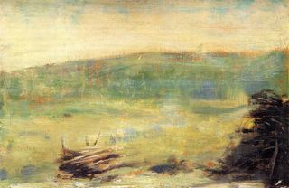 Пейзаж в Сен-Уане, 1878 - 1879 - Жорж Сёра