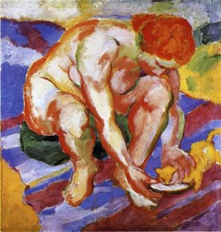 Обнаженная с кошкой, 1910