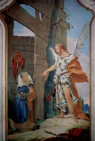Явление ангела перед Сарой, 1726 - 1728