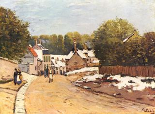 Первый снег в Лувесьене, 1870