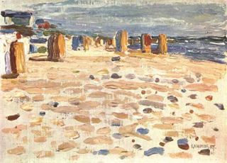 Пляжные корзины в Голландии, 1904 - Василий Кандинский