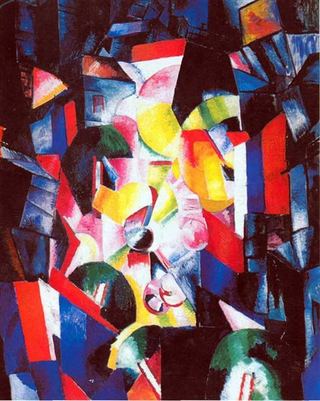 Город ночью, 1919