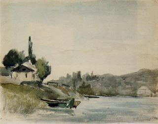 Берега Марны в Сенневьере, c.1864 - c.1865 - Камиль Писсарро