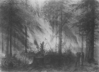 Огонь в сухой кобре, 1870 - Василий Поленов