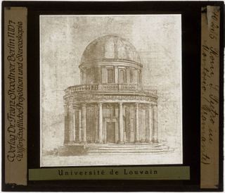 Рим. Храм Сан-Пьетро в Монторио Архитектурный чертеж