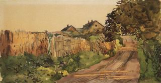 Дорога в деревне, 1896 - Константин Сомов