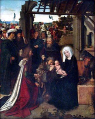 Поклонение волхвов, c.1500 - Жерар Давид