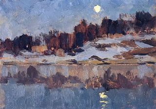 Пейзаж с луной. 1890-е