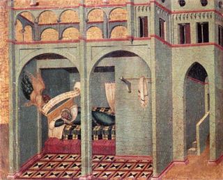 Панель Пределла. Благовещение Собаку, 1329