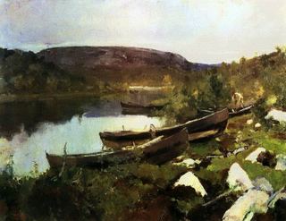 Ручей Святого Трифона в Печенге. 1894