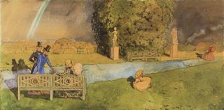 Набережная после дождя 1, 1896 - Константин Сомов