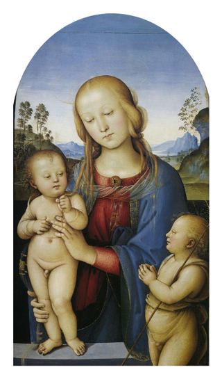 Мадонна с младенцами и святым Иоанном, 1480 - 1485