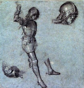 Три этюда кавалера в доспехах, c.1505