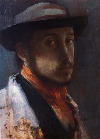 Автопортрет в мягкой шляпе, 1858