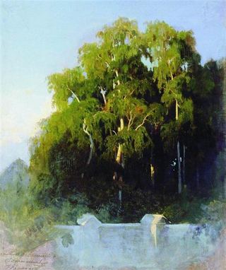 Березовая роща вечером, 1867 - 1869