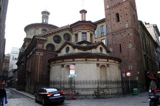 Санта-Мария прессо Сан-Сатиро - Ложная апсида Браманте, c.1482