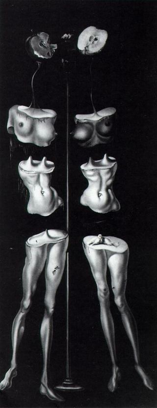 Без названия - Сценография (Фигуры, разрезанные на три части), 1942