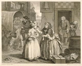 Путешествие блудницы, пластина 1, 1732