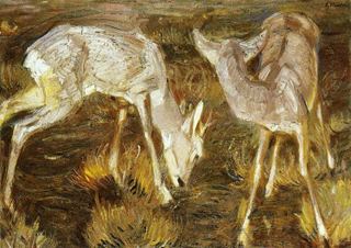 Олень в сумерках, 1909