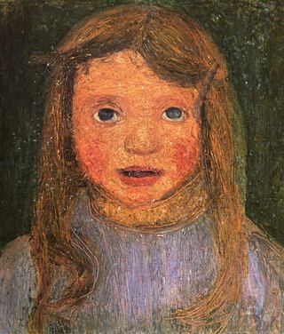 Голова маленькой девочки (Эльсбет), 1902 - Паула Модерсон-Беккер