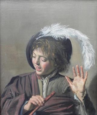 Поющий мальчик с флейтой, 1623 - Франс Хальс