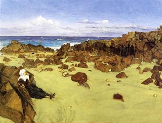 Побережье Бретани (также известное как «Наедине с приливом»), 1861 - Джеймс Макнил Уистлер