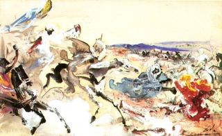 Арабы. Этюд к «Битве при Тетуане», 1960