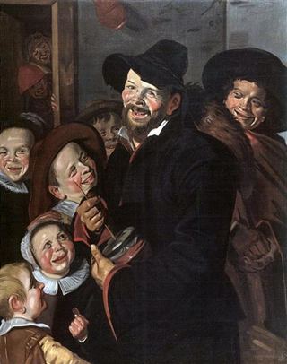 Игрок с горшком Роммеля, c.1618 - c.1620 - Франс Хальс