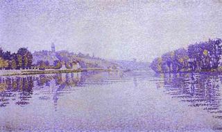 Берег реки, Сиена в Эрбле, 1889