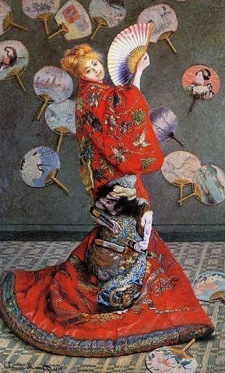 Камилла Моне в японском костюме