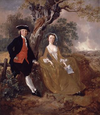 Неизвестная пара в пейзаже, c.1755